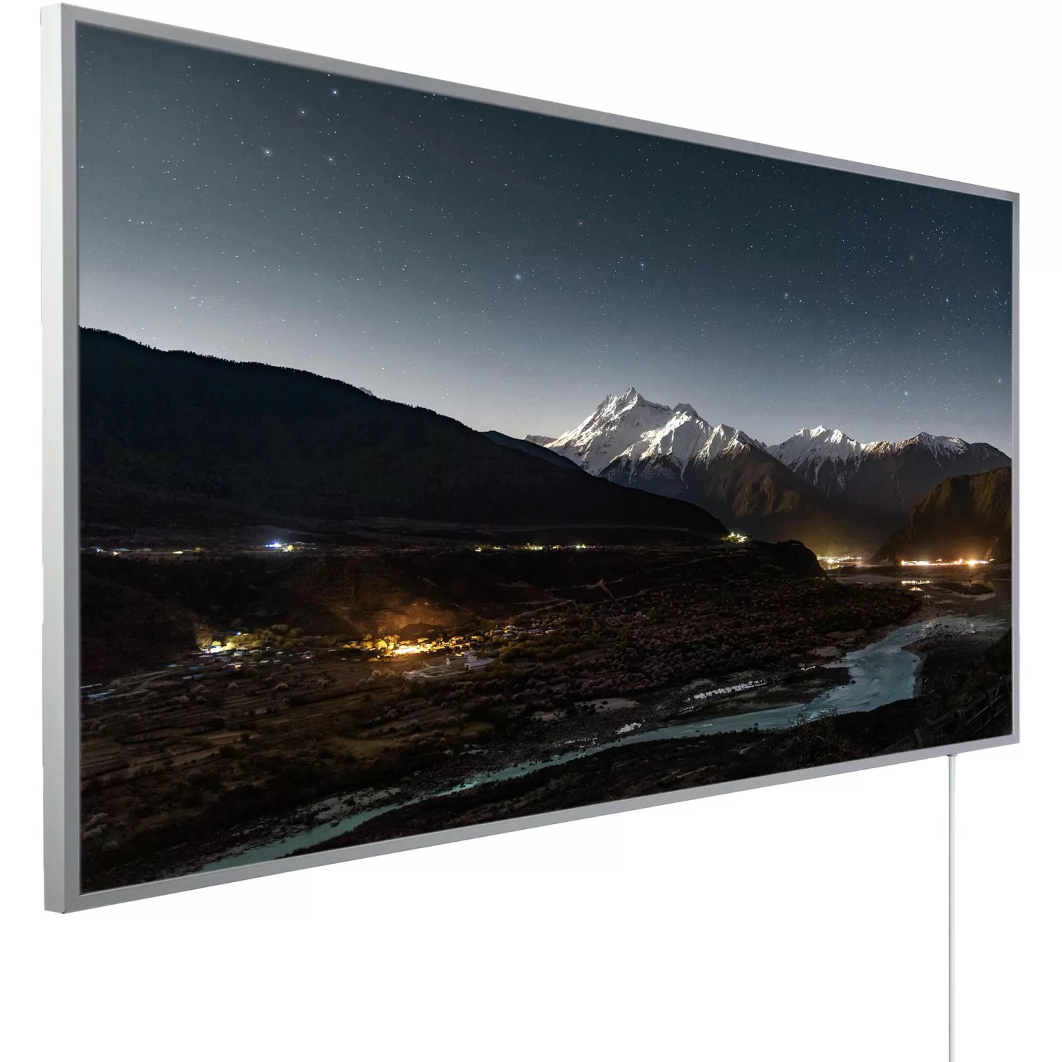 Könighaus Infrarotheizung Panorama-Serie 60cm x 120cm 1000 W Berg Tal und S günstig online kaufen