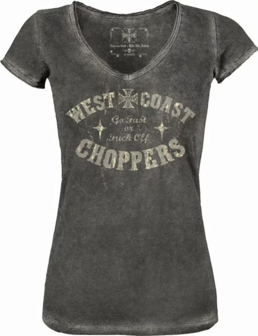 West Coast Choppers T-Shirt Go Fast V Neck günstig online kaufen