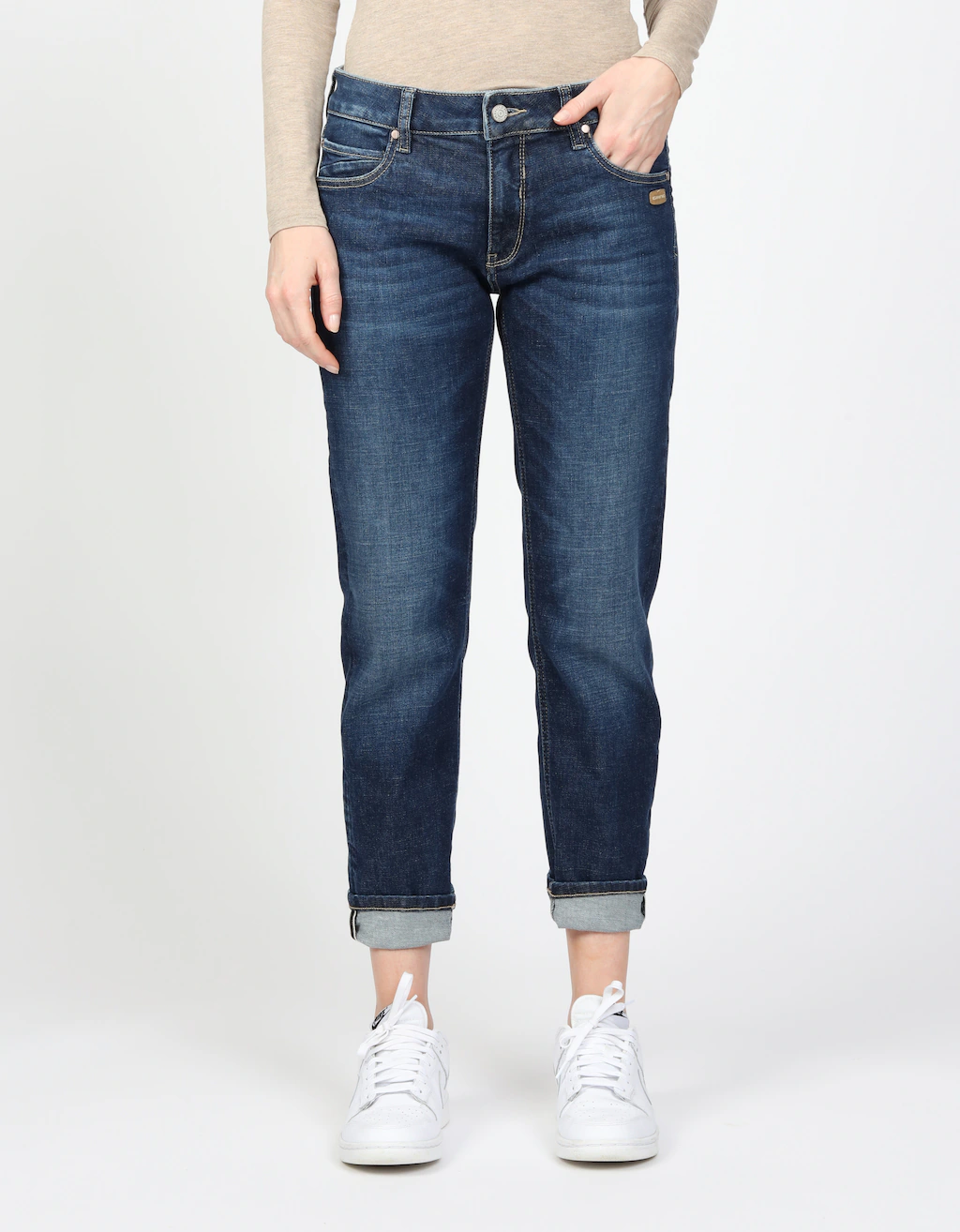 GANG Boyfriend-Jeans "94NADIA", 5-Pocket Style mit Reißverschluss und Knopf günstig online kaufen