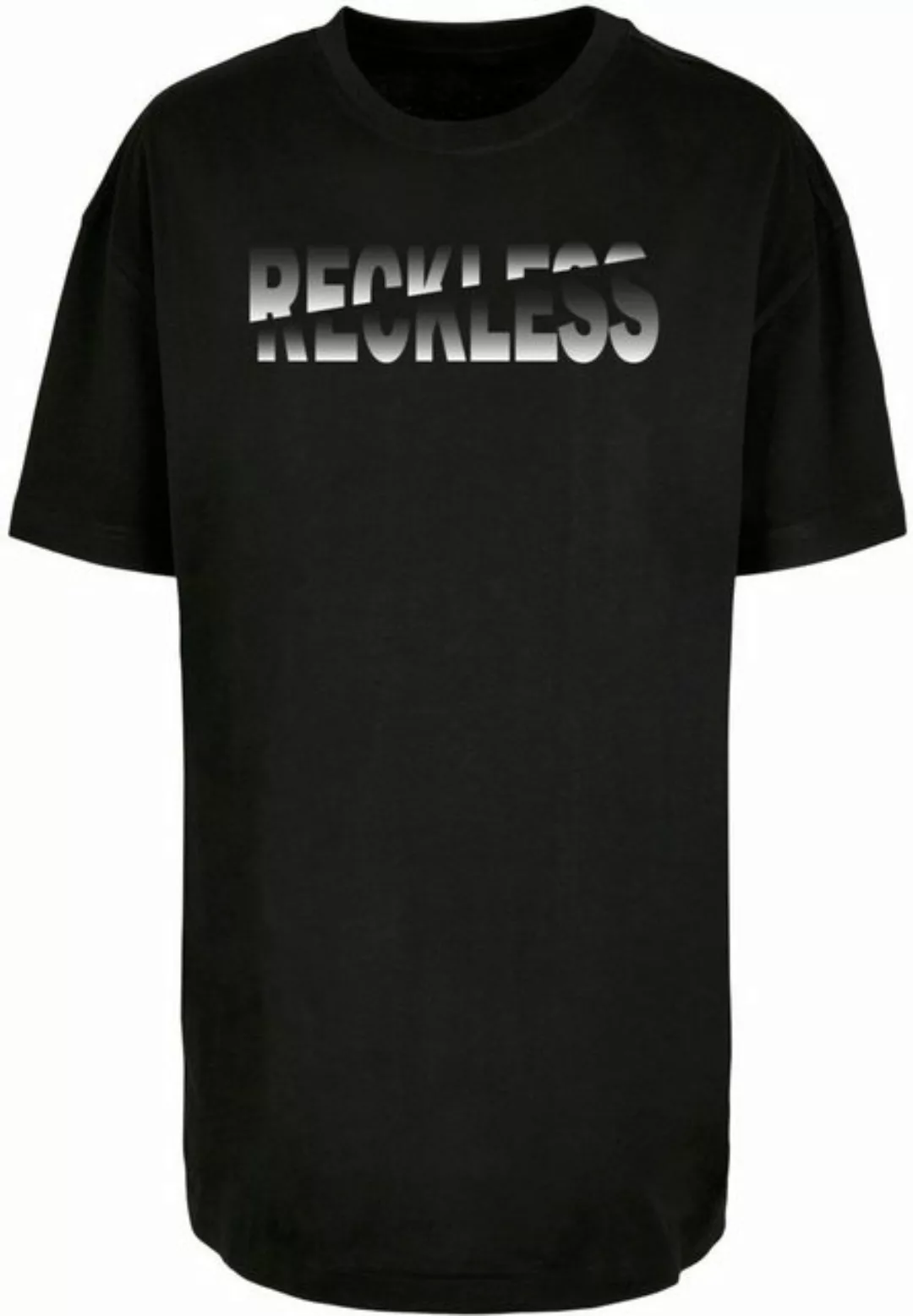 Merchcode T-Shirt Damen Ladies Reckless Oversized Boyfriend Tee (1-tlg) günstig online kaufen