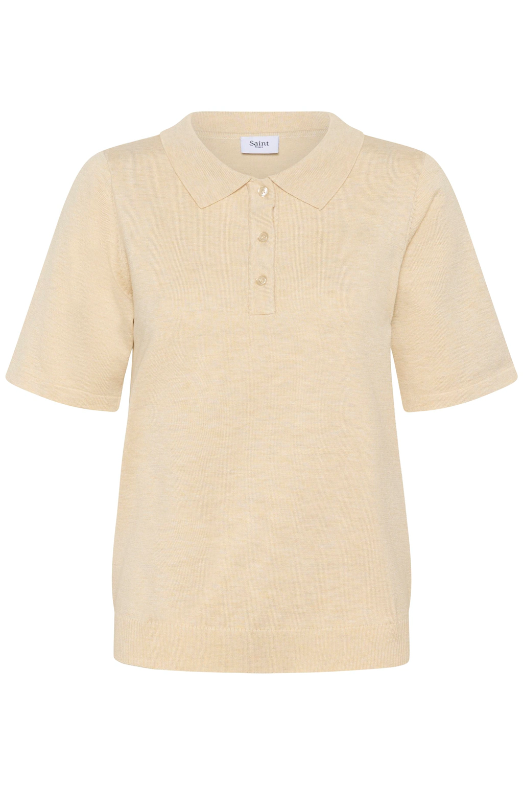 Saint Tropez Strickpullover "MilaSZ Polo SS Pullover" günstig online kaufen