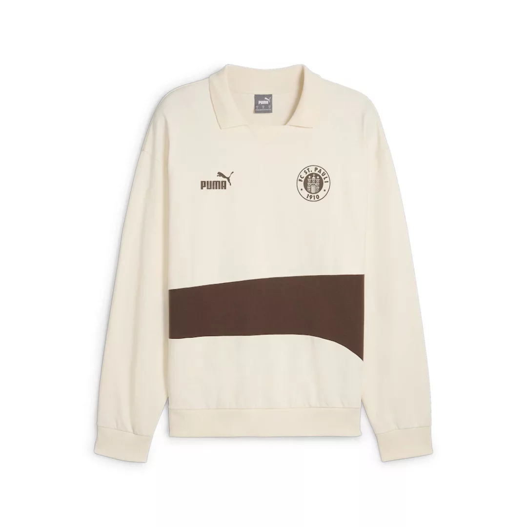 PUMA Sweatshirt "FC St. Pauli ftblCULTURE+ Drill Sweat-Top Herren" günstig online kaufen