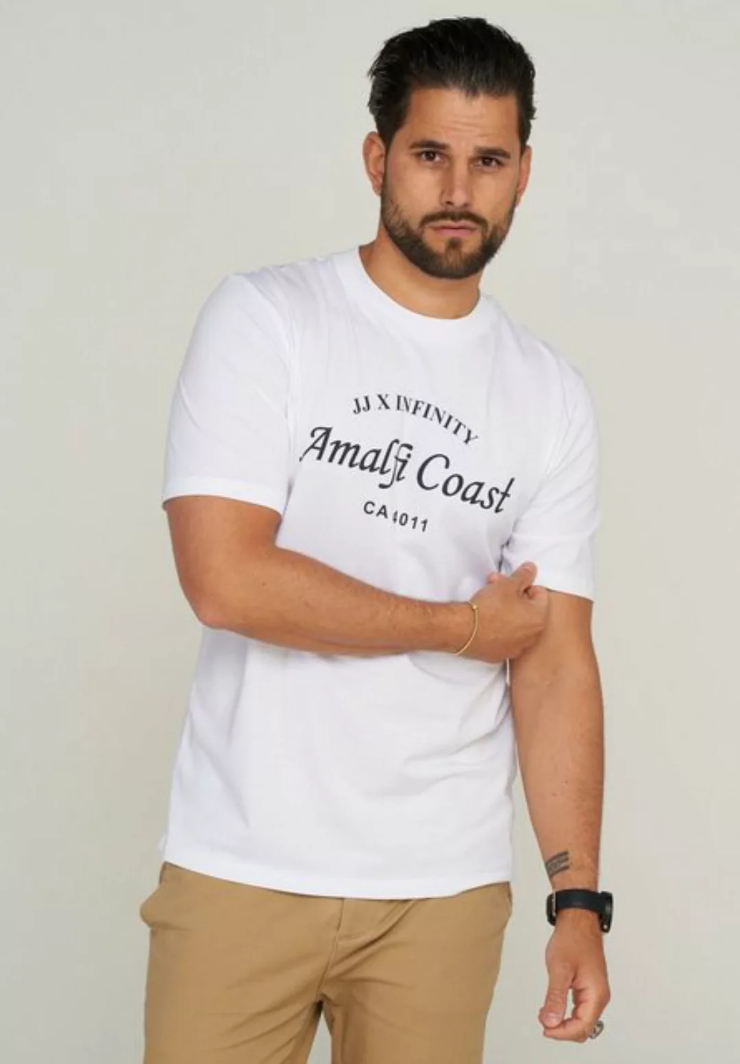 Jack & Jones T-Shirt JJHILL TEE SS CREW NECK günstig online kaufen