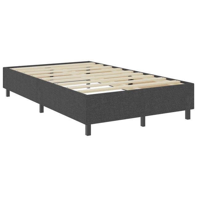 furnicato Bett Boxspringbett Dunkelgrau Stoff 120x200 cm günstig online kaufen