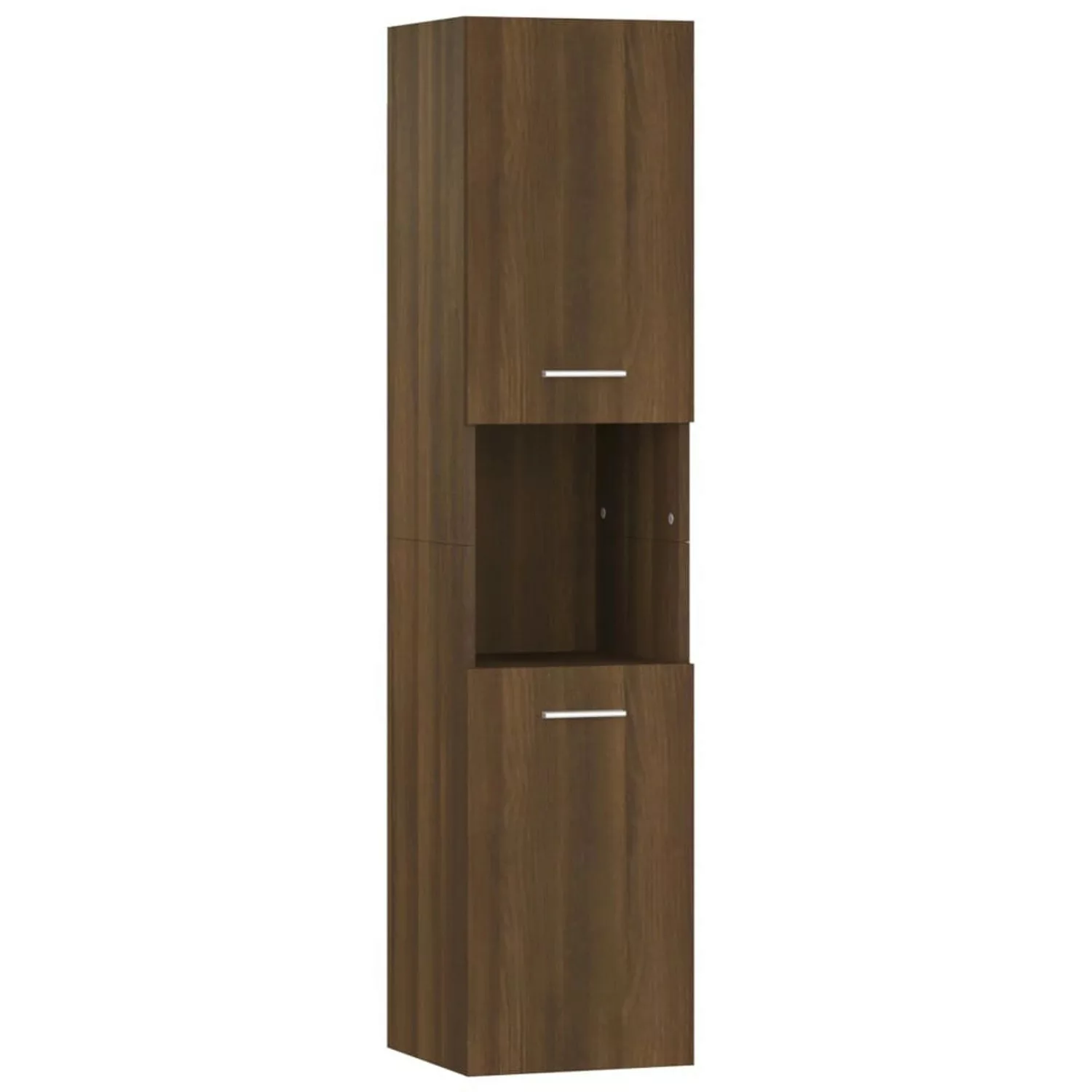 vidaXL Badezimmerschrank Braun Eiche 30x30x130 cm Holzwerkstoff günstig online kaufen