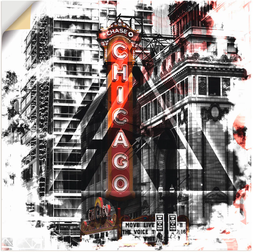 Artland Wandfolie "Chicago II", Amerika, (1 St.), selbstklebend günstig online kaufen