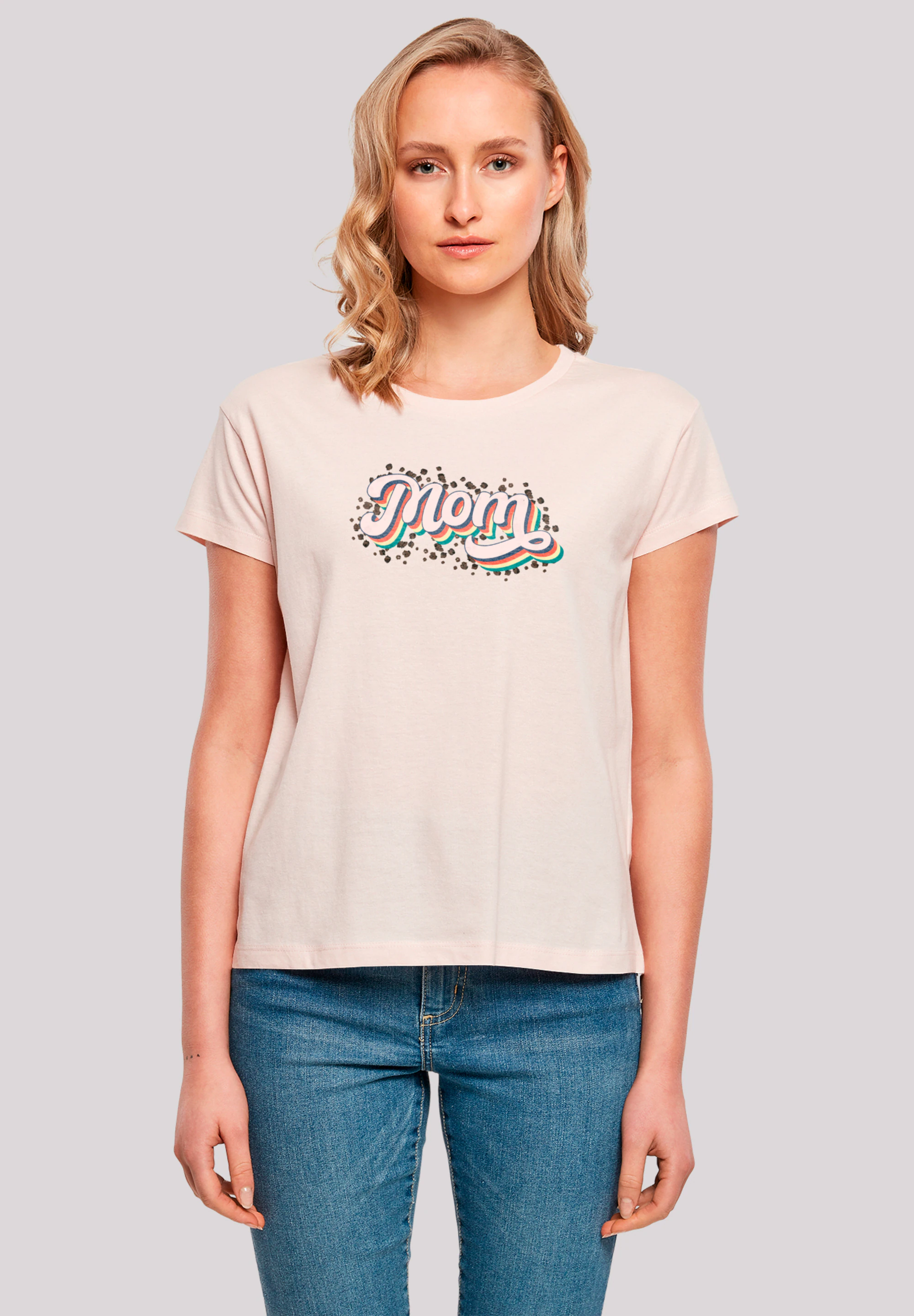 F4NT4STIC T-Shirt "Muttertag Mama Schriftzug Regenbogen", Premium Qualität günstig online kaufen