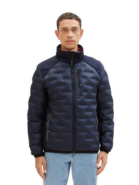 TOM TAILOR Outdoorjacke decorative hybrid jacket, sky captain blue günstig online kaufen