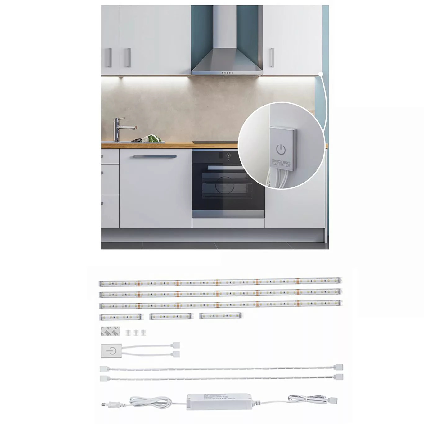 Paulmann MaxLED 500 Comfort Set Kitchen 3x60cm günstig online kaufen