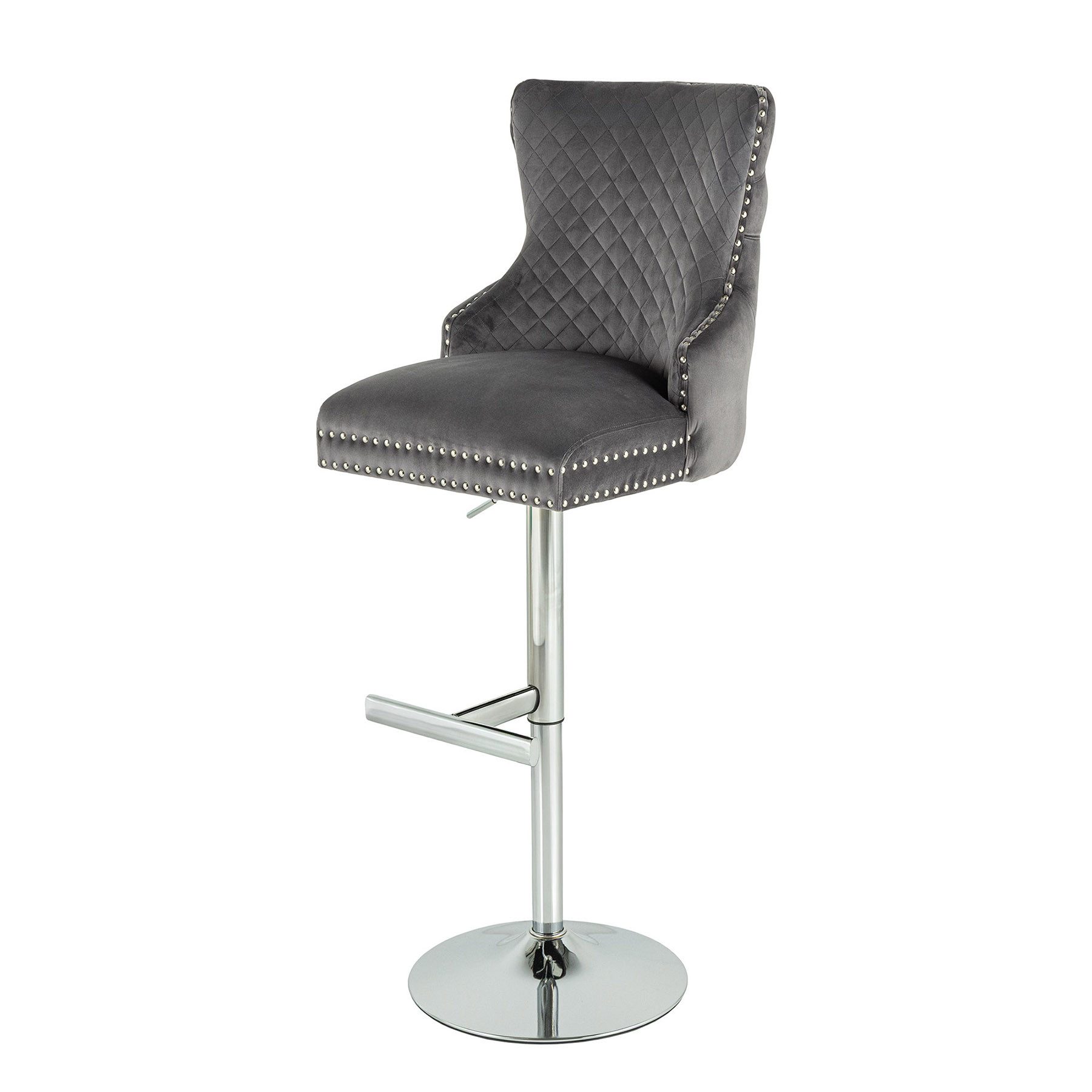 riess-ambiente Barhocker CASTLE DELUXE grau/silber · günstig online kaufen