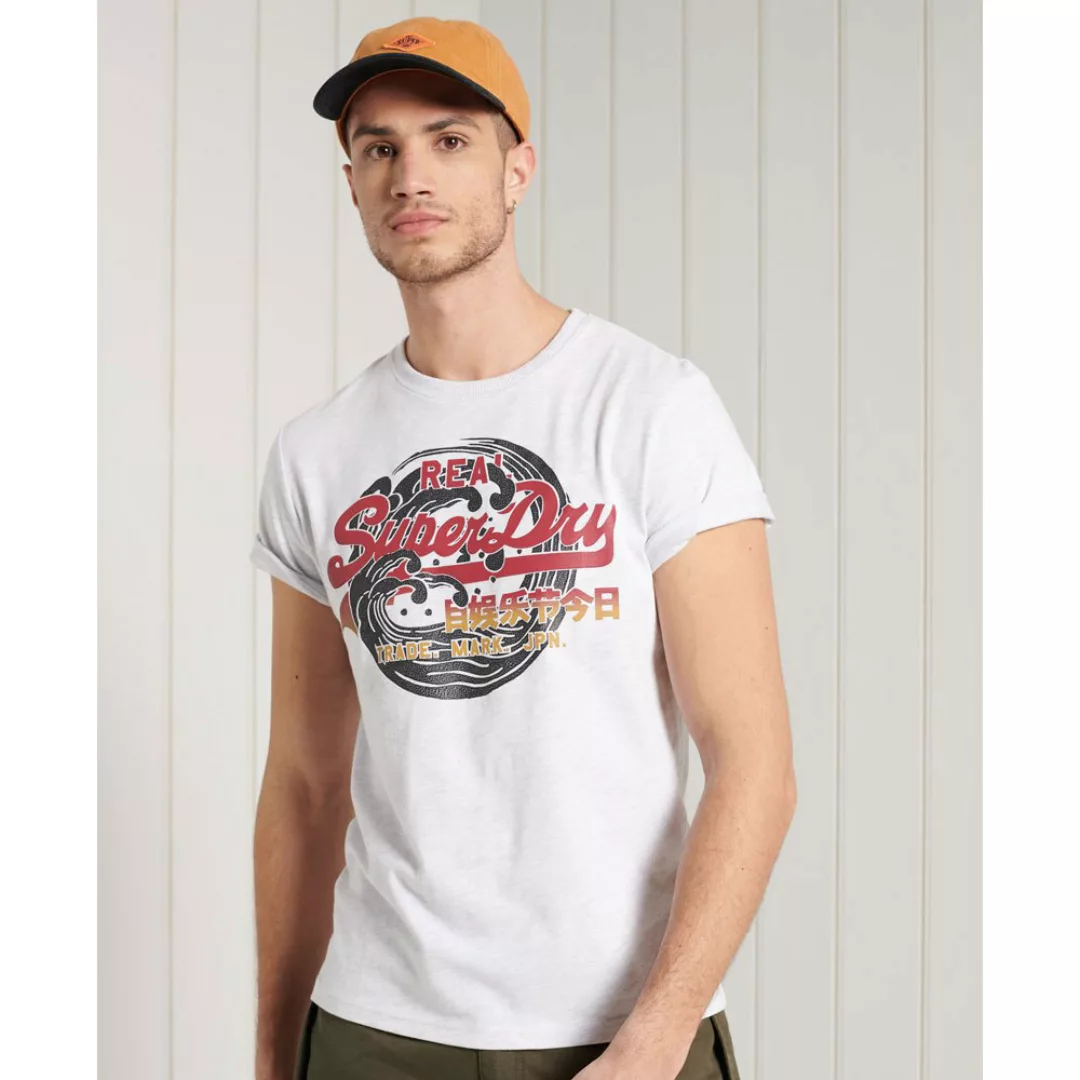 Superdry Vintage Logo Itago 220 Kurzarm T-shirt S Ice Marl günstig online kaufen