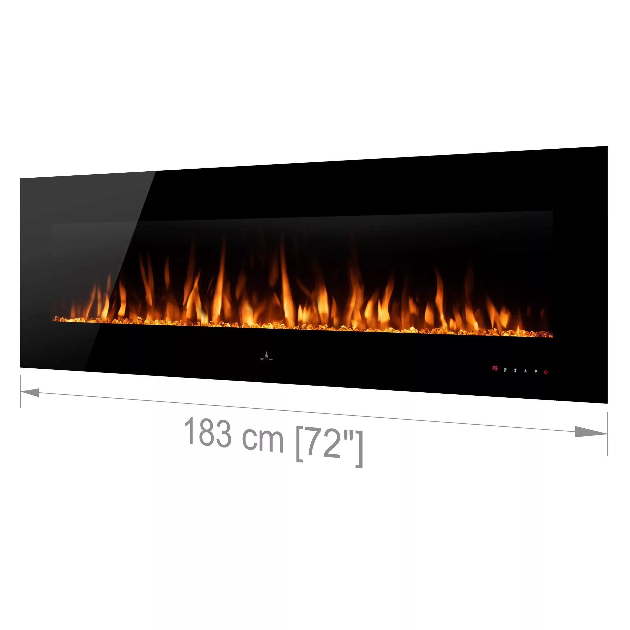 Noble Flame Vegas Schwarz: 1830 [Elektro Wandkamin] günstig online kaufen