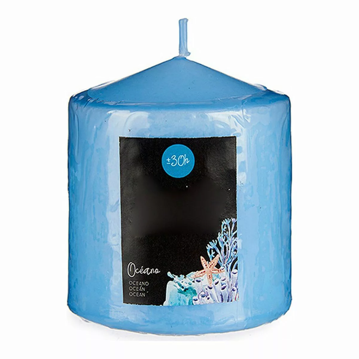 Kerze Ozean Blau (7 X 8 X 7 Cm) günstig online kaufen