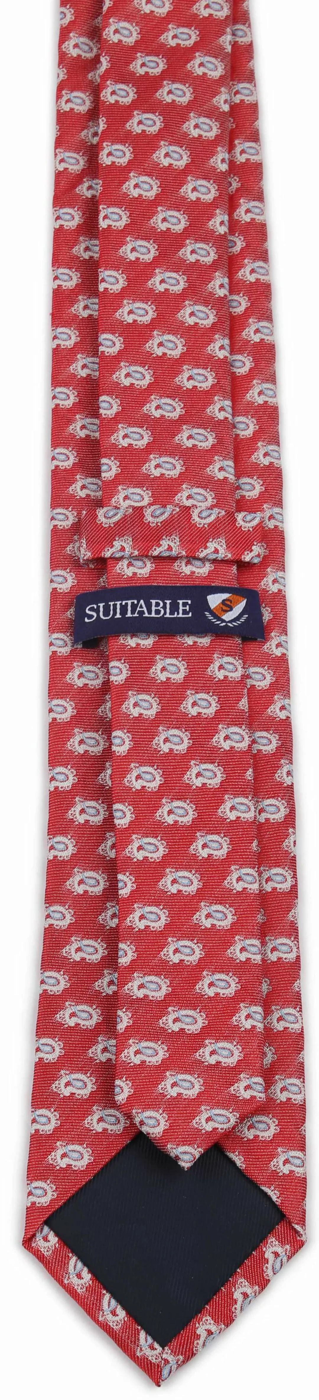 Suitable Krawatte Seide Paisley Rot - günstig online kaufen