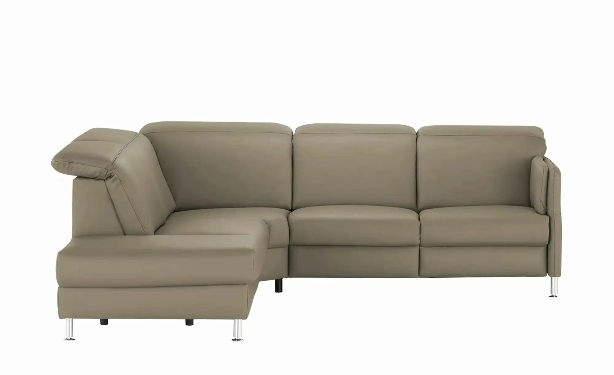 meinSofa Leder-Ecksofa  Leon ¦ grau ¦ Maße (cm): B: 259 H: 83 T: 236.0 Pols günstig online kaufen