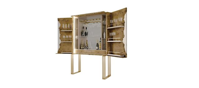 Xlmoebel Barschrank Luxuriöser Weinschrank Vitrine für Zuhause mit Bar-Elem günstig online kaufen