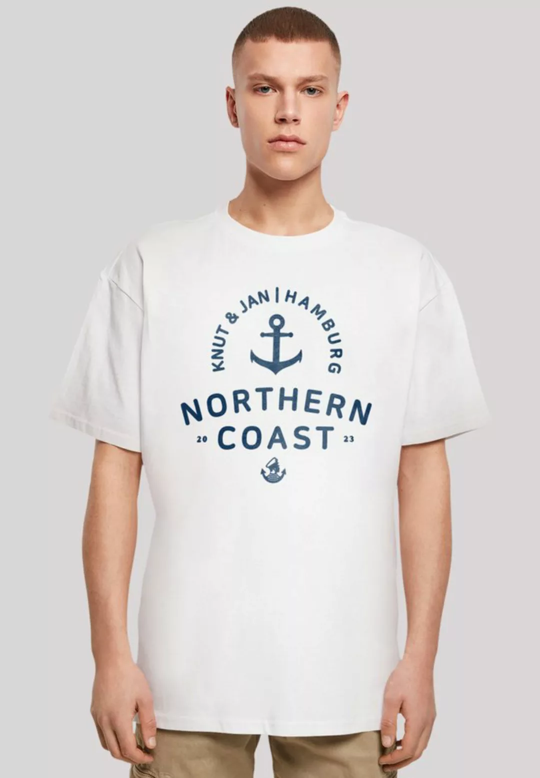 F4NT4STIC T-Shirt Nordsee Knut & Jan Hamburg Print günstig online kaufen
