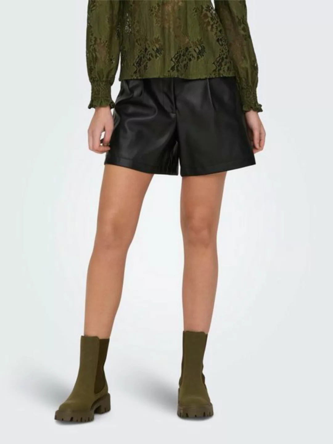 ONLY Shorts ONLAMILIA HW FAUX LEATHER SHORTS PNT günstig online kaufen