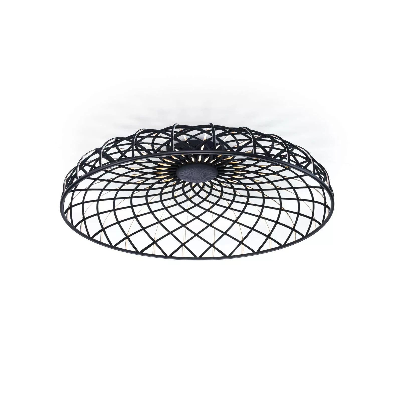 FLOS LED-Deckenlampe Skynest anthrazit Ø 90,4 cm Kunststoff günstig online kaufen