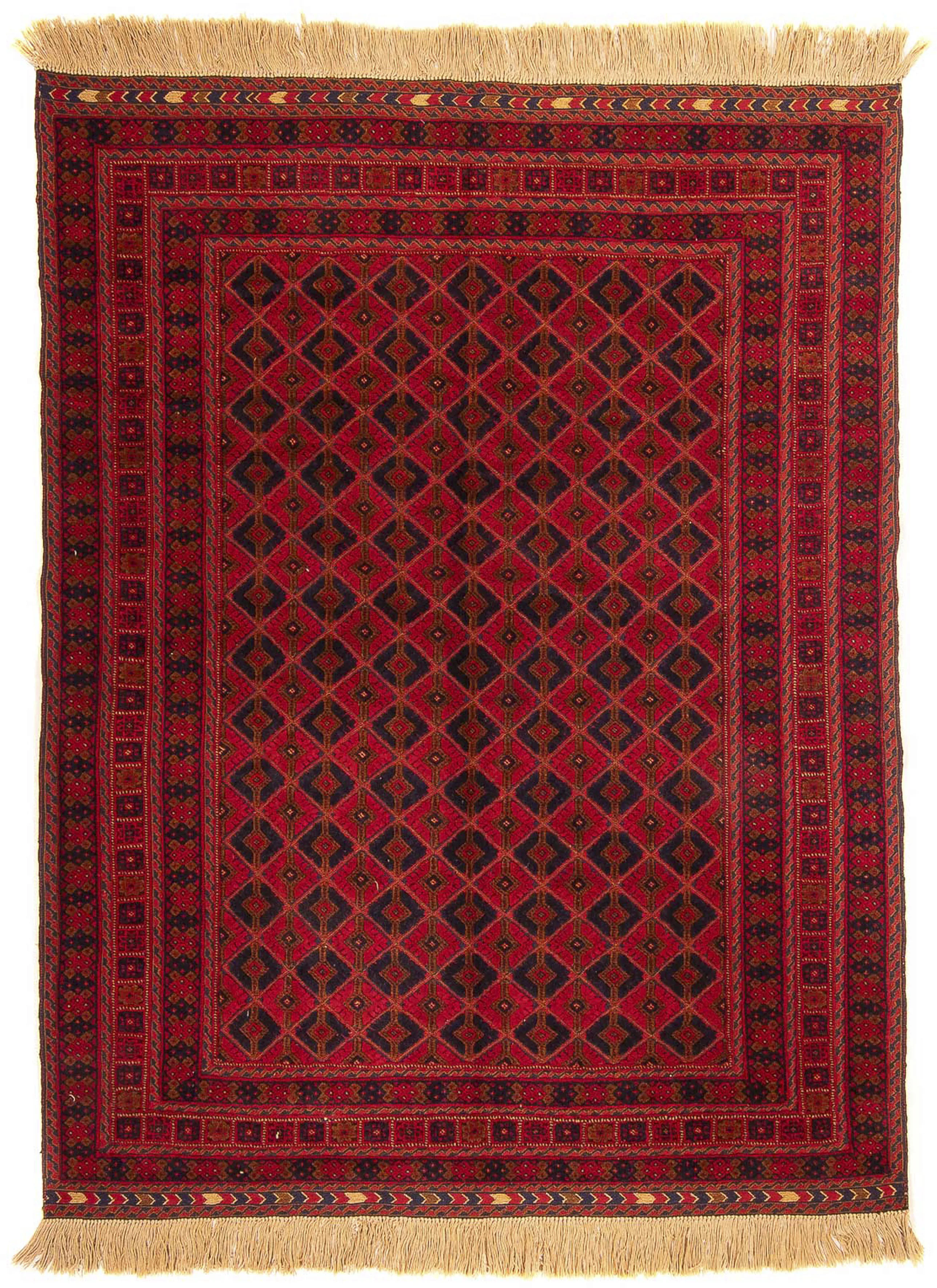 morgenland Orientteppich »Turkaman - 190 x 153 cm - dunkelrot«, rechteckig, günstig online kaufen