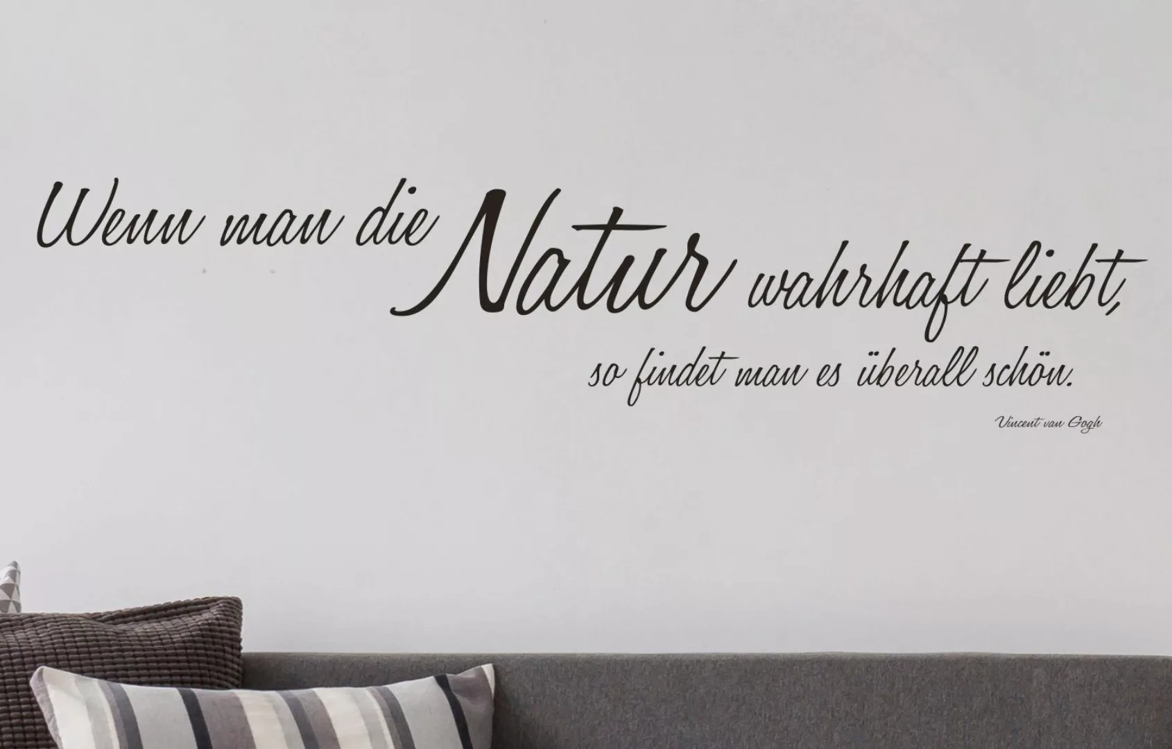 queence Wandtattoo, dunkelgrau, 118 x 26 cm günstig online kaufen