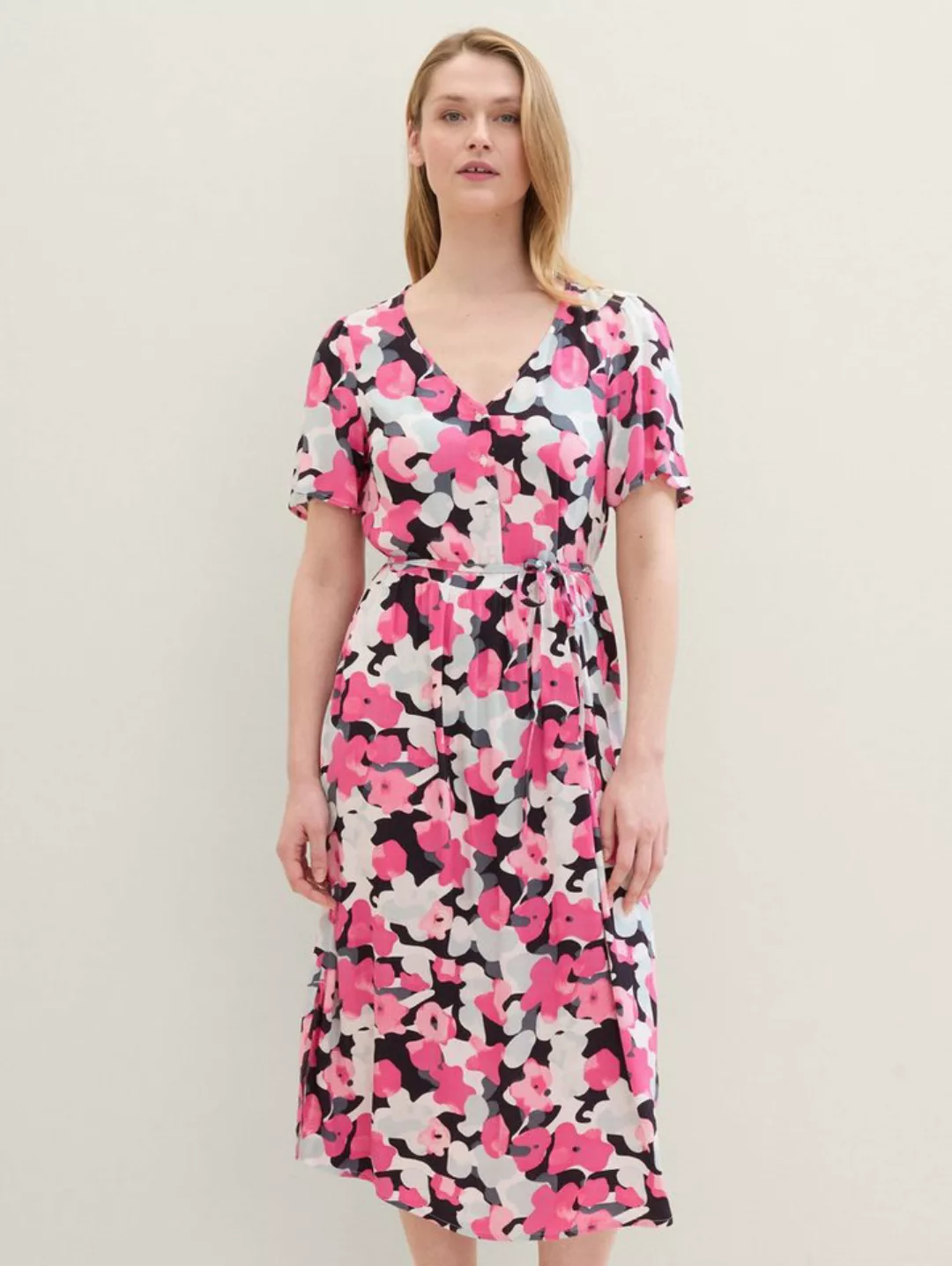 TOM TAILOR Sommerkleid Kleid mit Print günstig online kaufen