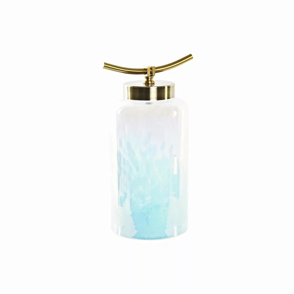 Vase Dkd Home Decor Kristall Blau Golden Metall Mediterraner (19 X 15 X 33 günstig online kaufen