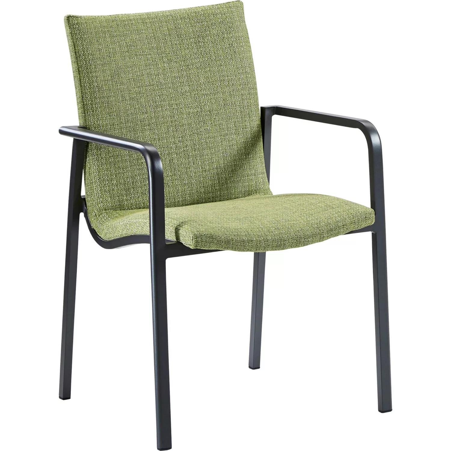 Best Dining-Sessel Positano 4 Stk. 57 cm x 63 cm x 86 cm Anthrazit/Grün günstig online kaufen