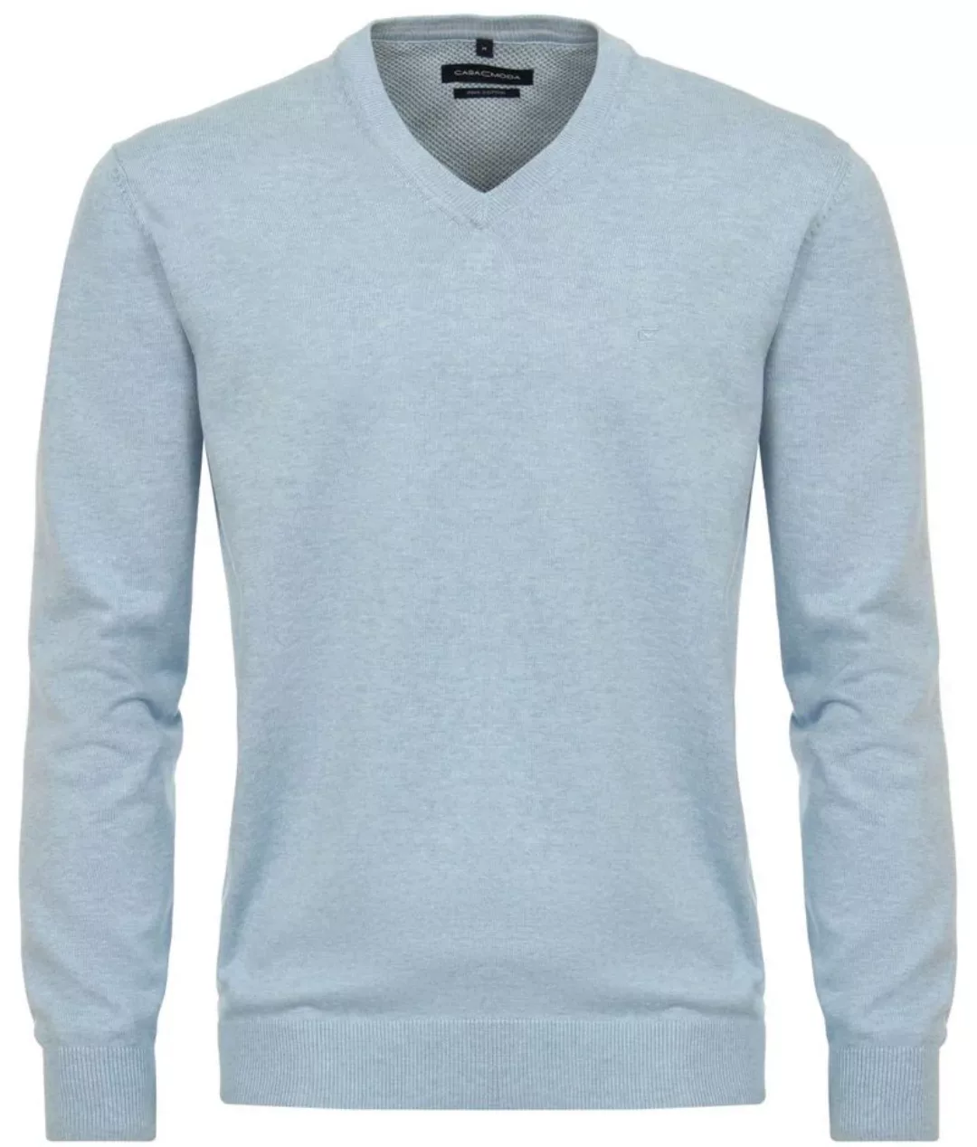 Casa Moda Pullover V-Ausschnitt Hellblau - Größe 5XL günstig online kaufen