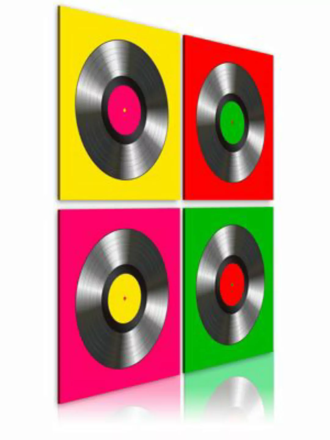 artgeist Wandbild Vinylplatten: Pop-Art mehrfarbig Gr. 90 x 90 günstig online kaufen