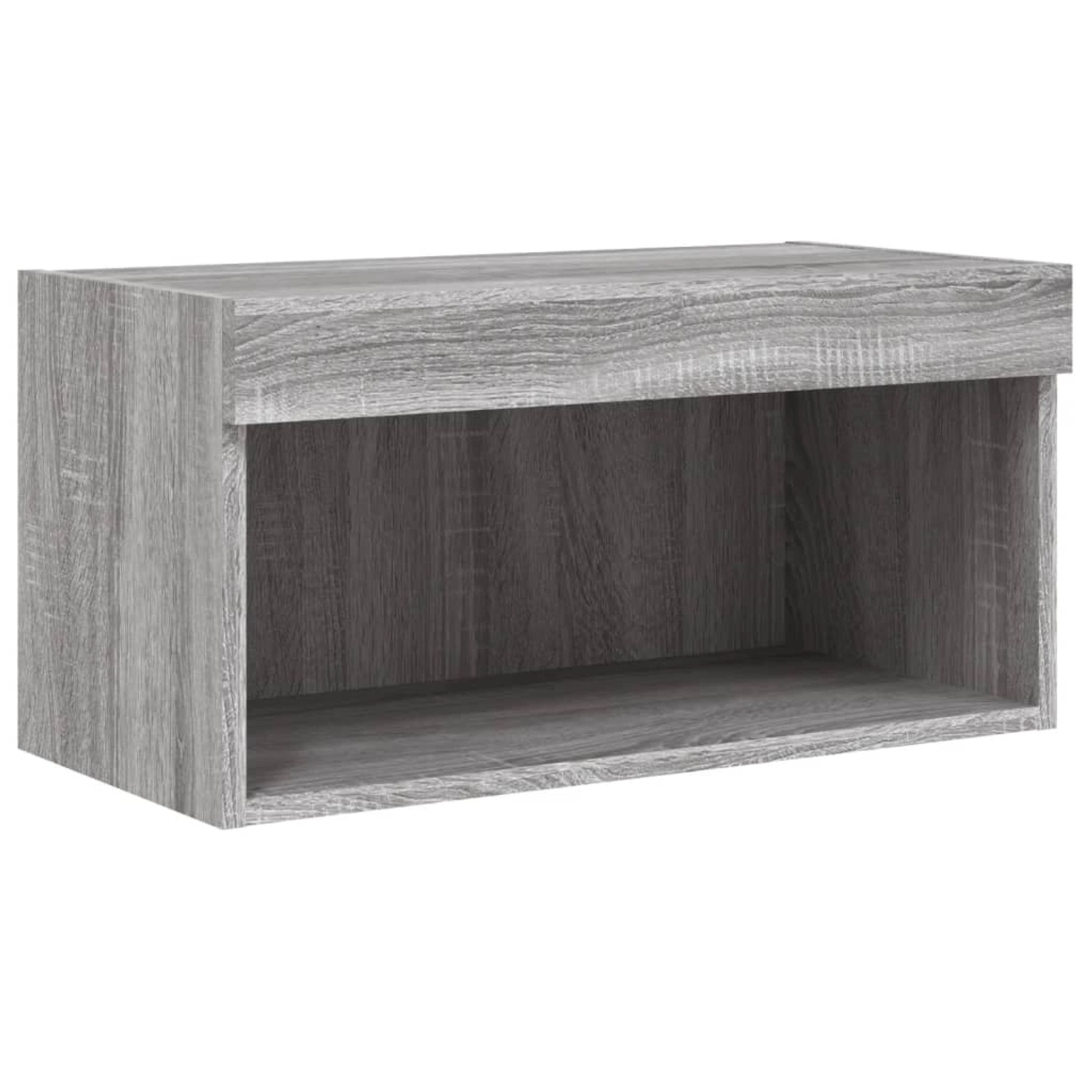 VidaXL TV-Schrank mit LED-Leuchten Grau Sonoma 60x30x30 cm günstig online kaufen