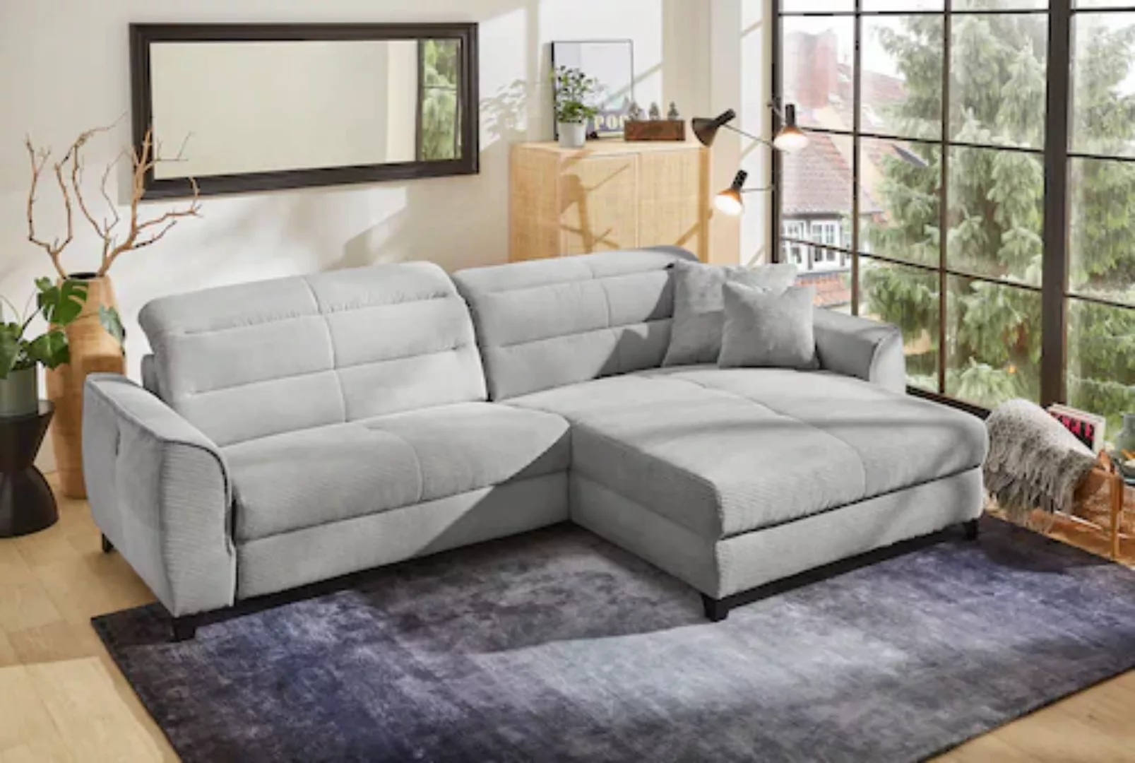 Jockenhöfer Gruppe Ecksofa "Double One L-Form", mit 2x 120cm breiten, elekt günstig online kaufen