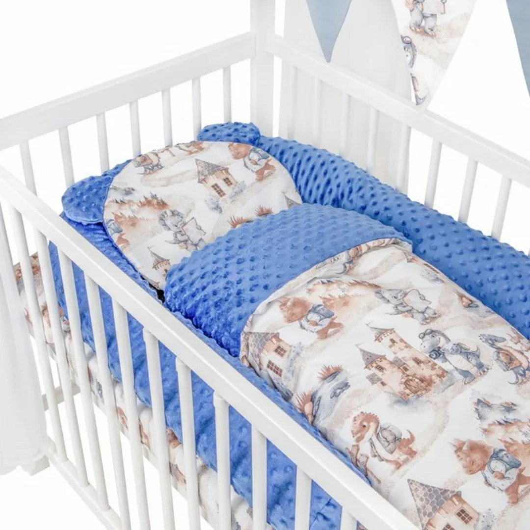 Babyhafen Babybett Kinderbett 60x120 Komplettbett Minky Bettset Traveling D günstig online kaufen