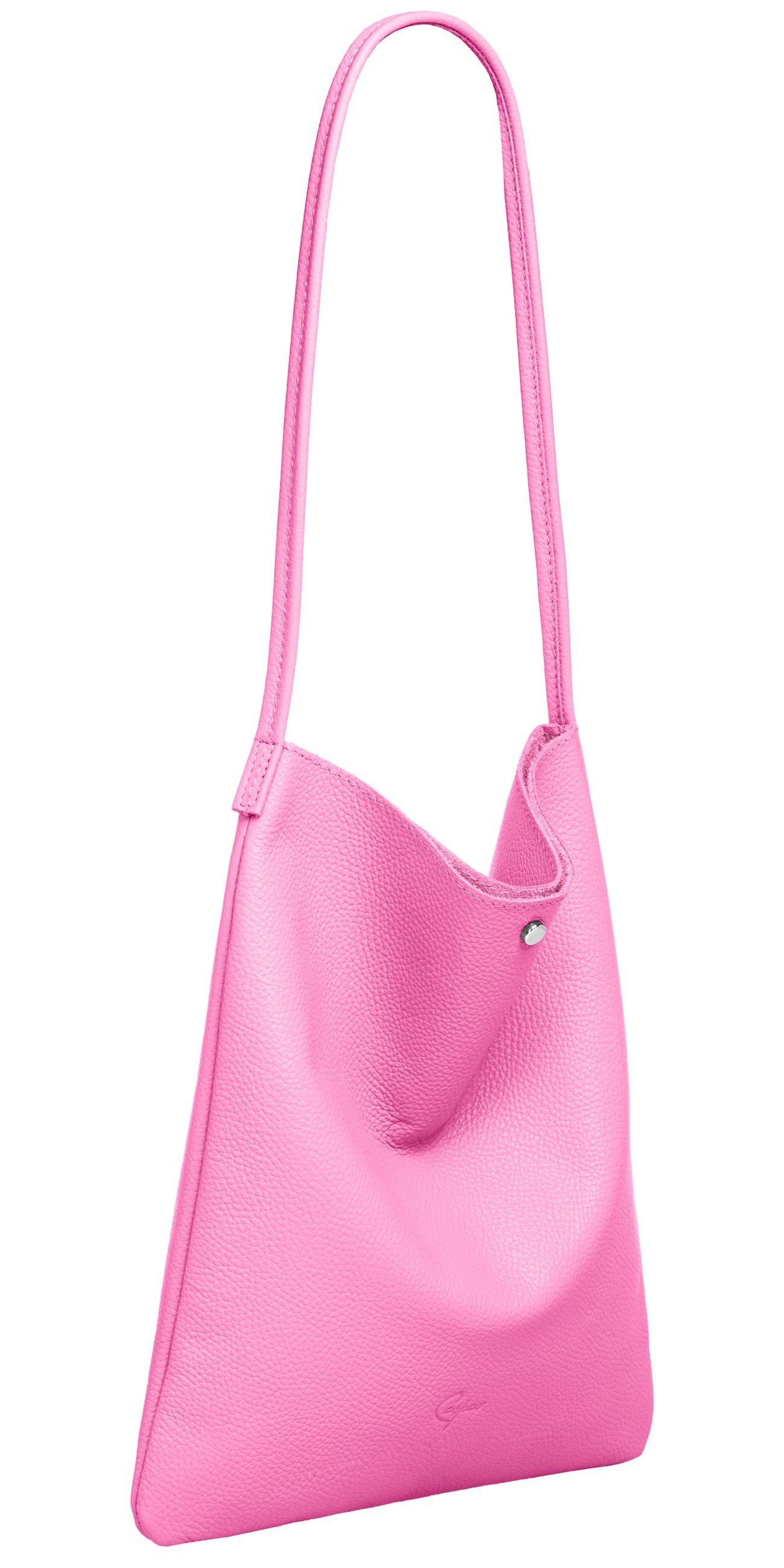 Caspar Schultertasche Mittelgroßer Leder Shopper Damen günstig online kaufen
