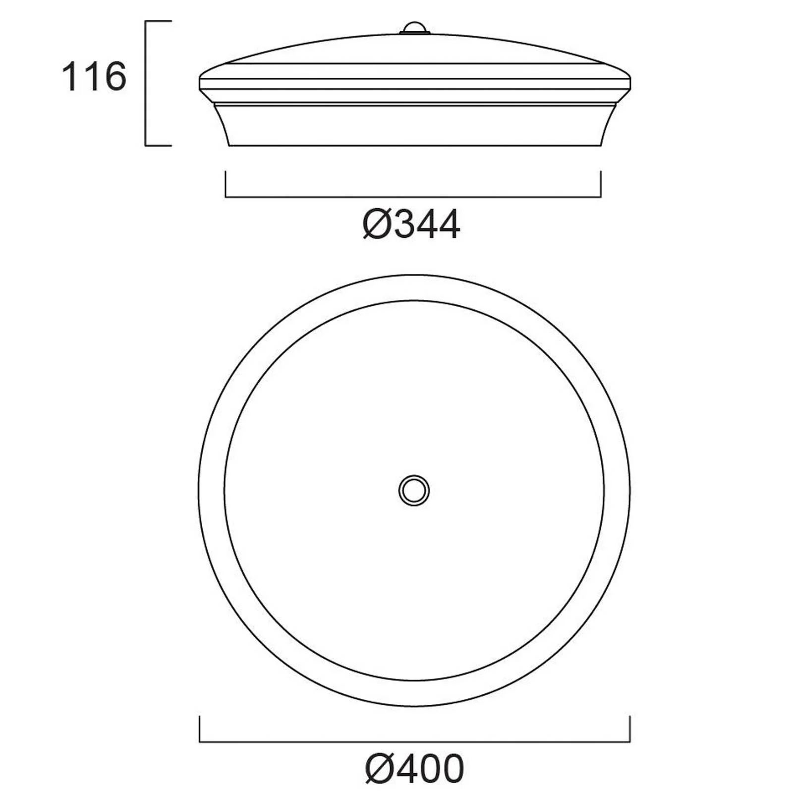 Sylvania Start Surface Decke, Ø 40cm, Multipower, PIR-Sensor günstig online kaufen