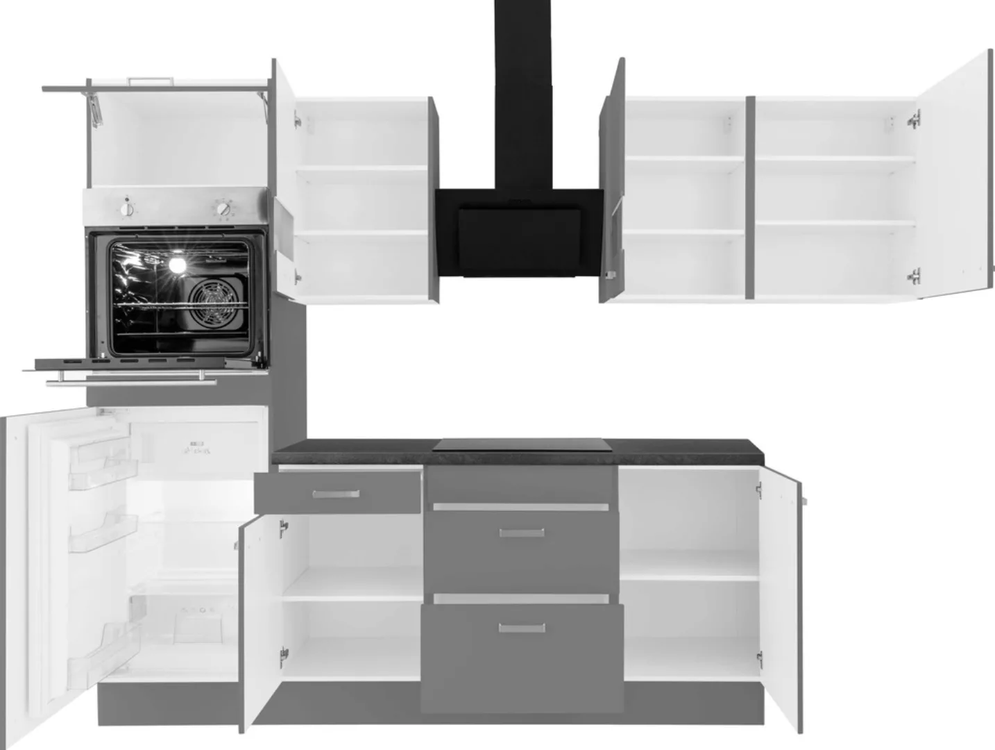 OPTIFIT Winkelküche "Roth", Stellmaße 300x175 cm, wahlweise mit E-Geräten, günstig online kaufen