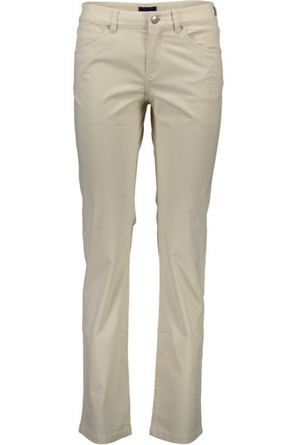 Gant 5-Pocket-Hose Bequeme Damenhose Beige mit 5 Taschen und Logo-Akzent günstig online kaufen