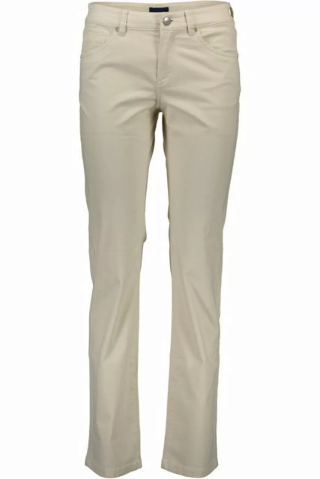 Gant 5-Pocket-Hose Bequeme Damenhose Beige mit 5 Taschen und Logo-Akzent günstig online kaufen