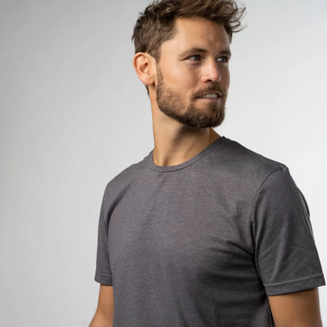 Stevan - T-shirt Aus Biobaumwoll-mix, Zuckergrey günstig online kaufen