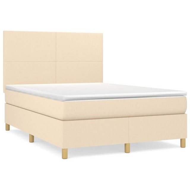 vidaXL Boxspringbett Bett Boxspringbett mit Matratze Stoff (140 x 190 cm, C günstig online kaufen