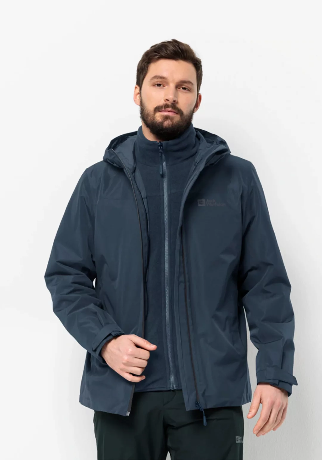 Jack Wolfskin 3-in-1-Funktionsjacke TAUBENBERG 3IN1 JKT M mit wasserabweise günstig online kaufen