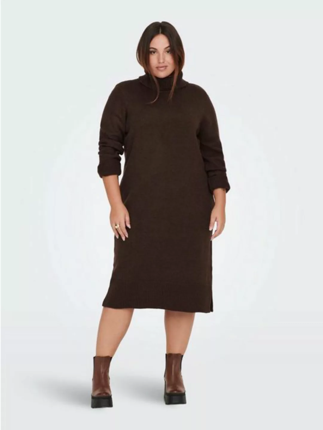 ONLY CARMAKOMA Strickkleid CARBRANDIE L/S ROLL NECK DRESS KNT NOOS günstig online kaufen