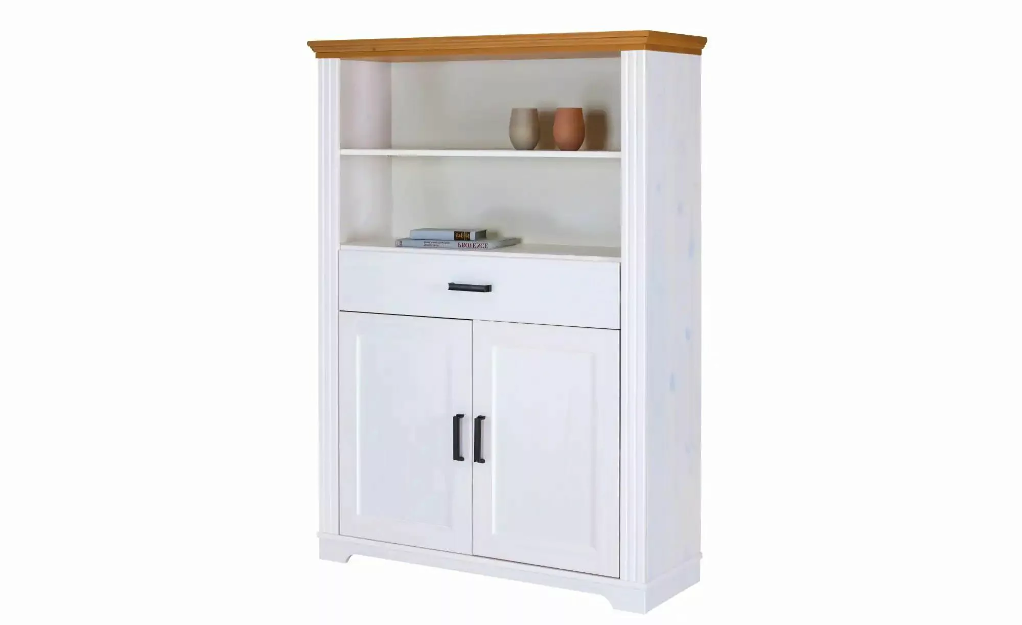 Highboard   ¦ weiß ¦ Maße (cm): B: 117,2 H: 163 Schränke > Vitrinen > Vitri günstig online kaufen