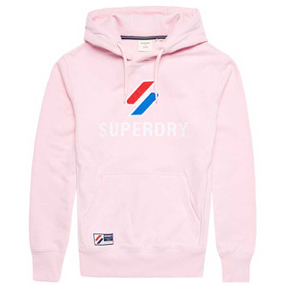 Superdry Code Logo Apq 2 Hood Pullover M Roseate Pink günstig online kaufen