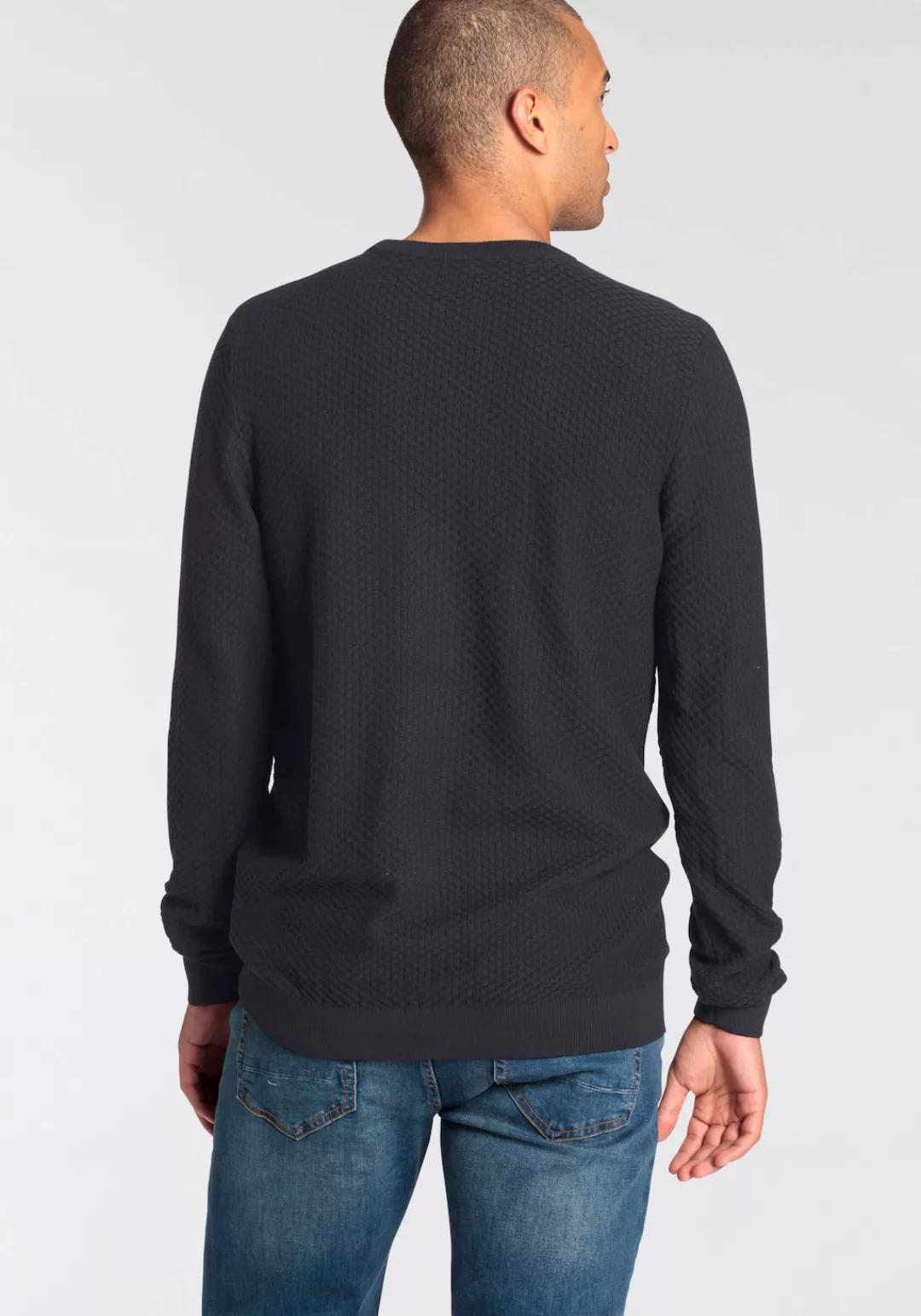 Bruno Banani Strickpullover mit spezieller Strickoptik günstig online kaufen