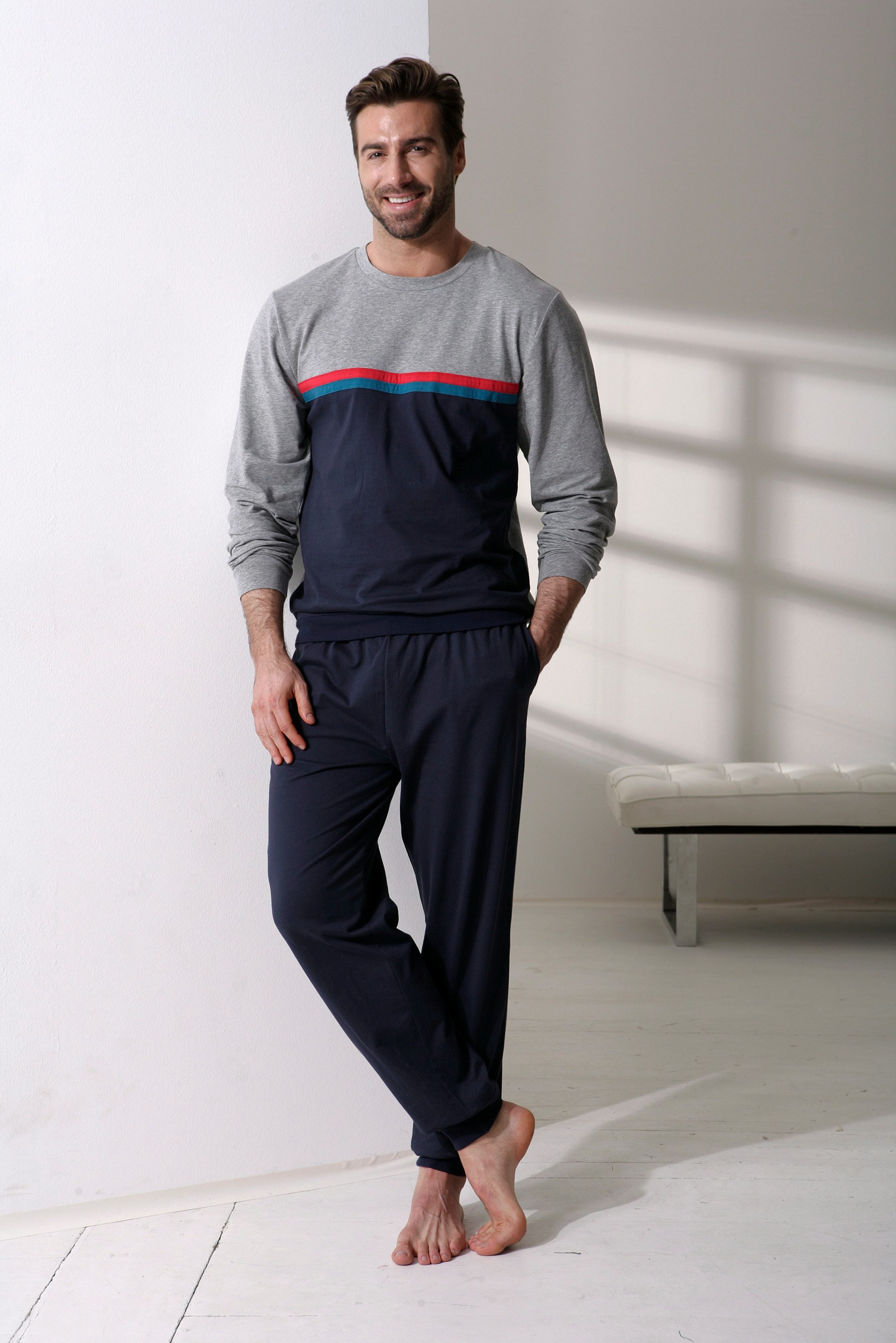 le jogger® Pyjama (2 tlg., 1 günstig online kaufen