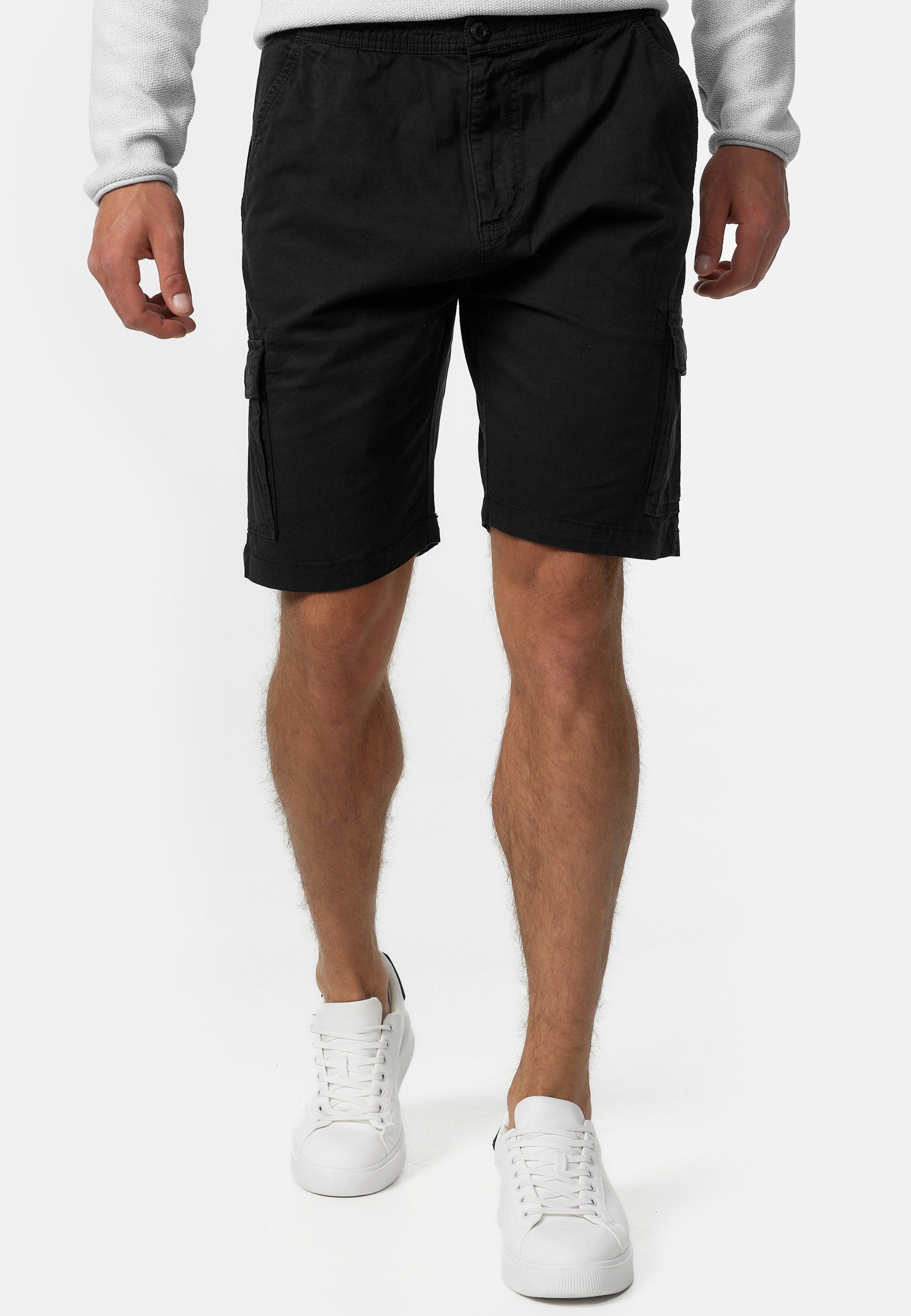 Indicode Cargoshorts Kinnaird aus elastischer Baumwoll-Qualität günstig online kaufen