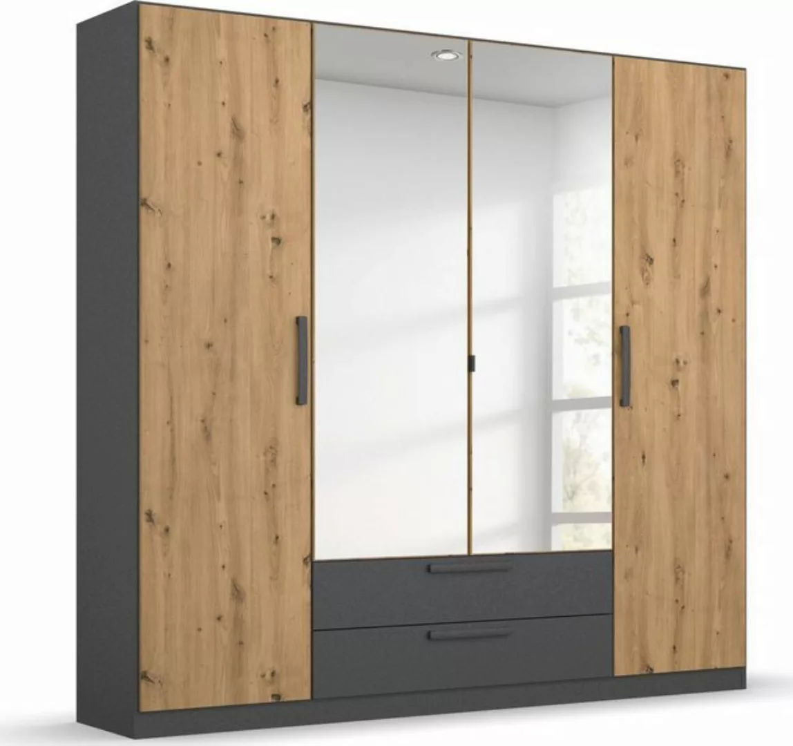 rauch Drehtürenschrank "StyleUp", Typ Dark & Wood mit trendigen farblich ab günstig online kaufen