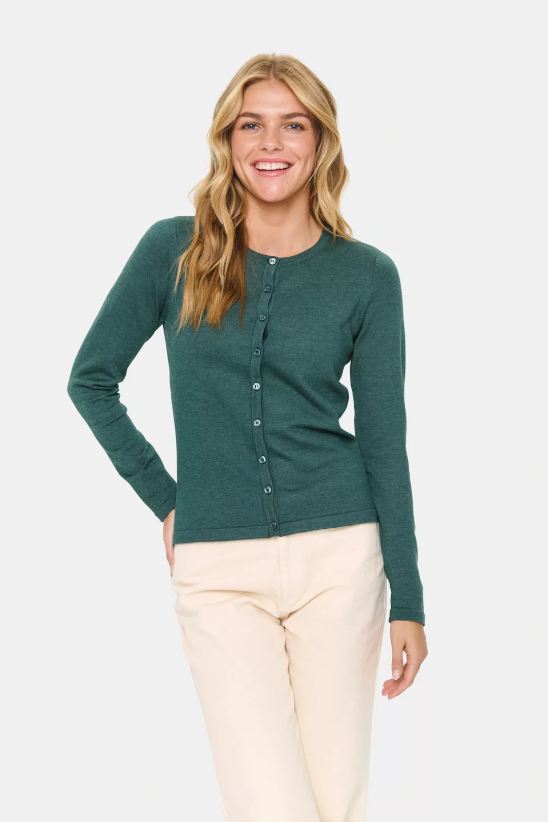 Saint Tropez Strickjacke "A8661, MilaSZ R-Neck Cardigan" günstig online kaufen