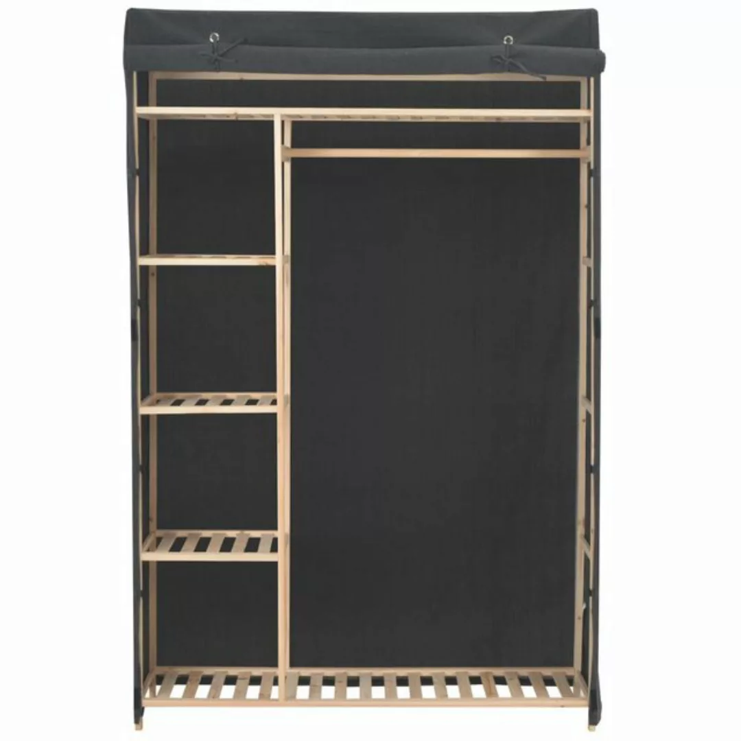 vidaXL Kleiderschrank Kleiderschrank Stoffschrank Grau 110 x 40 x 170 cm St günstig online kaufen